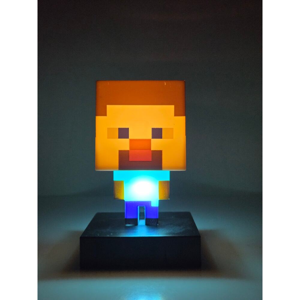 Minecraft Steve Night Light Lamp 3D‎ Character Figure